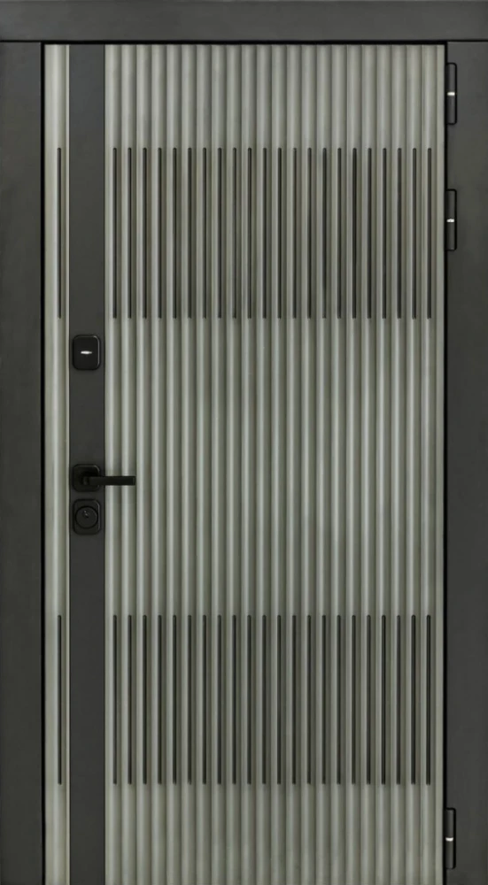 Входная дверь ДвериПРО Elfy ФЛ-291 (Line, 10мм, белый софт) DPRO200194 внешняя сторона