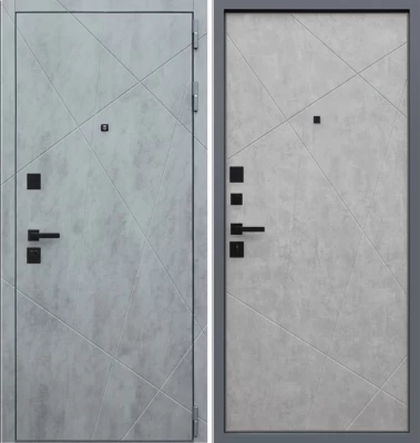 Дверь Дуэт Б бетон светлый