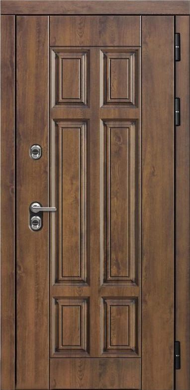 Входная дверь ДвериПРО Квадро СБ-1 (ст. белое, 16мм, венге) DPRO196908 внешняя сторона