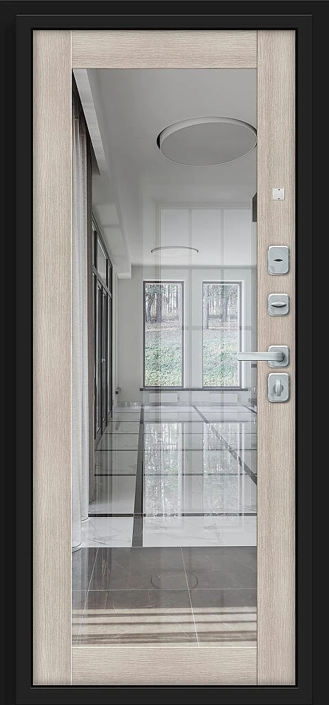 Входная дверь Флэт/BChrome Almon/Cappuccino Melinga BR6169