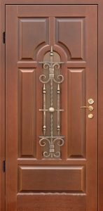 Дверь с кованными элементами DZ187